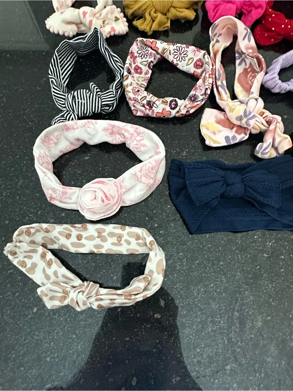 Lots of Baby Girl Headbands Newborn Infant Bow Hair Bands Set